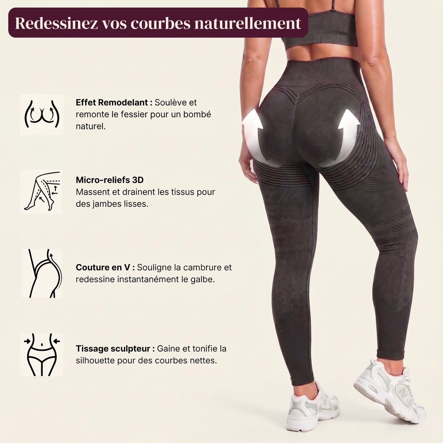 V-SCULPT™ 3D • Le Legging Sculptant & Anti-Cellulite