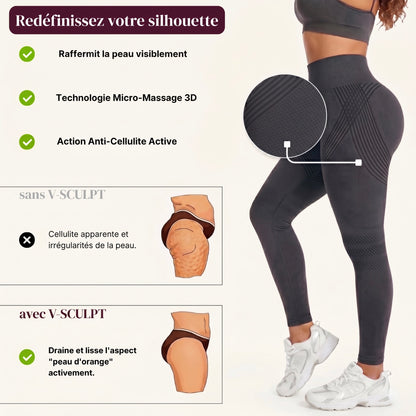 V-SCULPT™ 3D • Le Legging Sculptant & Anti-Cellulite